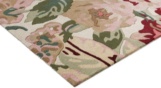 Brink and Campman Rose and Peony Red Area Rug by Sanderson Corner Image