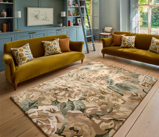 Brink and Campman Rose and Peony Birch Area Rug by Sanderson Room Image Feature
