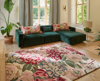 Brink and Campman Rose and Peony Red Area Rug by Sanderson Room Image Feature