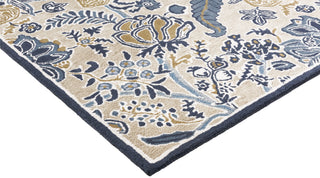 Brink and Campman Shalimar China Blue Area Rug by Sanderson Corner Image