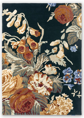 Brink and Campman Stapleton Park Navy/Burnt Orange Area Rug by Sanderson main image