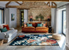 Brink and Campman Stapleton Park Navy/Burnt Orange Area Rug by Sanderson Room Image Feature