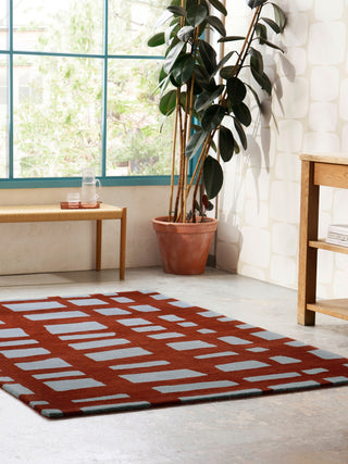 Brink and Campman Arlo Brick Area Rug by Scion Room Image Feature