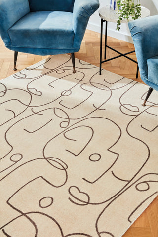 Brink and Campman Epsilon Charcoal Area Rug by Scion Room Image Feature