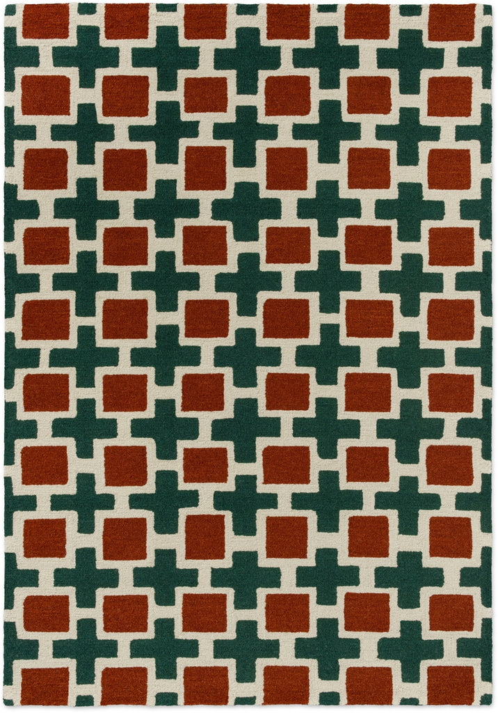 Brink and Campman Hatch Rust Area Rug by Scion main image