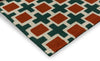 Brink and Campman Hatch Rust Area Rug by Scion Corner Image