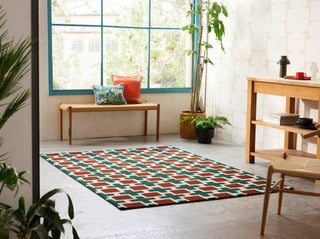 Brink and Campman Hatch Rust Area Rug by Scion Room Image Feature