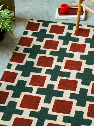 Brink and Campman Hatch Rust Area Rug by Scion Room Image Feature