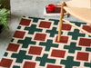 Brink and Campman Hatch Rust Area Rug by Scion Room Image Feature
