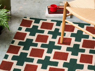 Brink and Campman Hatch Rust Area Rug by Scion Room Image Feature