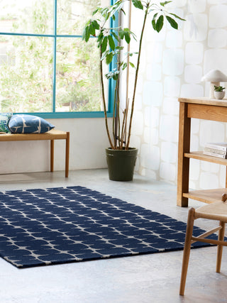 Brink and Campman Little Lohko Indigo Area Rug by Scion Room Image Feature