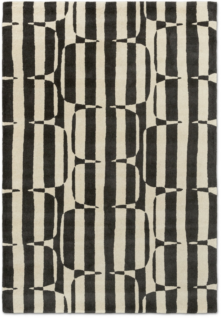 Brink and Campman Lohko Stripe Charcoal Area Rug by Scion main image