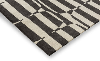 Brink and Campman Lohko Stripe Charcoal Area Rug by Scion Corner Image