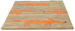 Brink and Campman Mr Fox Cinnamon Area Rug by Scion Angle Image