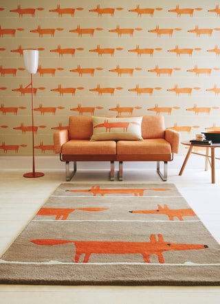Brink and Campman Mr Fox Cinnamon Area Rug by Scion Room Image Feature