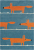 Brink and Campman Mr Fox Denim Area Rug by Scion main image