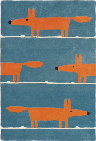 Brink and Campman Mr Fox Denim Area Rug by Scion main image