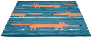 Brink and Campman Mr Fox Denim Area Rug by Scion Angle Image