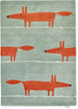 Brink and Campman Mr Fox Mint/Poppy Area Rug by Scion main image
