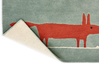 Brink and Campman Mr Fox Mint/Poppy Area Rug by Scion Fold Image