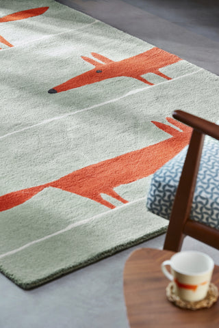 Brink and Campman Mr Fox Mint/Poppy Area Rug by Scion Room Image Feature