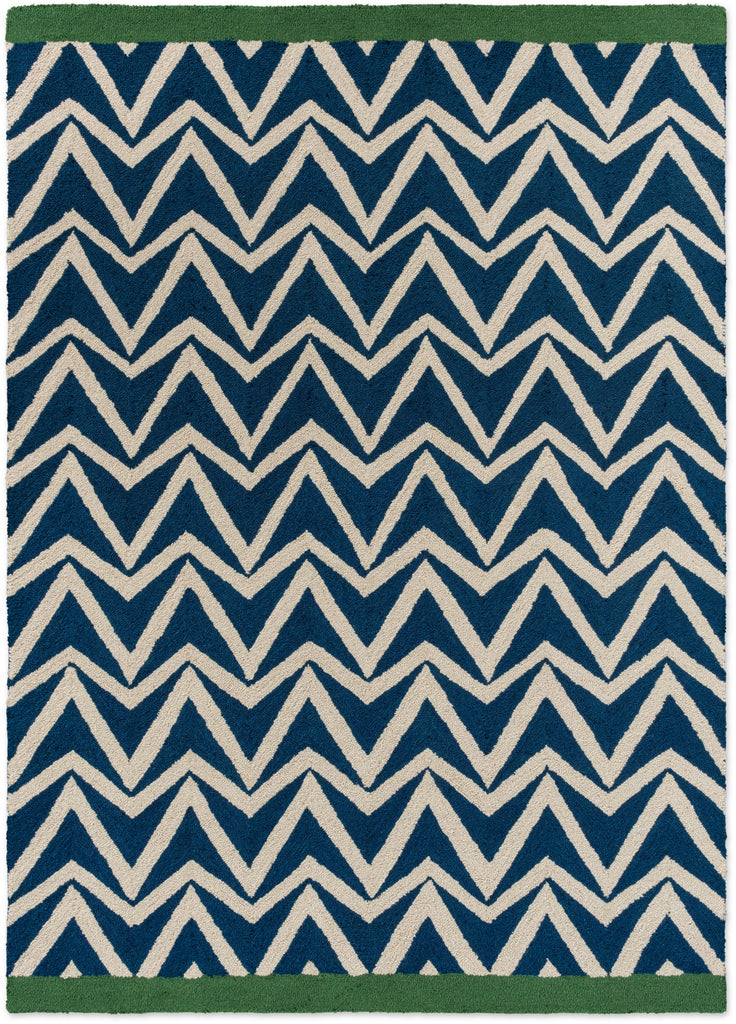 Brink and Campman Dhurrie Blue Area Rug by Scion main image