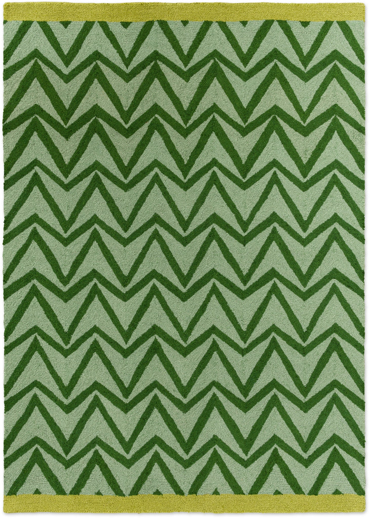 Brink and Campman Dhurrie Green Area Rug by Scion main image