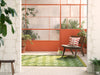 Brink and Campman Dhurrie Green Area Rug by Scion Room Image Feature