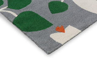 Brink and Campman Rosehip Blue Area Rug by Scion Corner Image