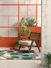 Brink and Campman Rosehip Blue Area Rug by Scion Room Image Feature