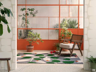Brink and Campman Rosehip Blue Area Rug by Scion Room Image Feature