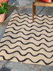 Brink and Campman Ribbon Charcoal Area Rug by Scion Closeup Image