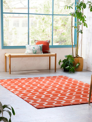 Brink and Campman Ribbon Coral Area Rug by Scion Room Image Feature