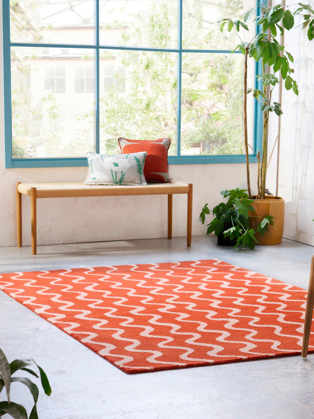 Brink and Campman Ribbon Coral Area Rug by Scion Room Image Feature