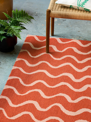 Brink and Campman Ribbon Coral Area Rug by Scion Room Image Feature
