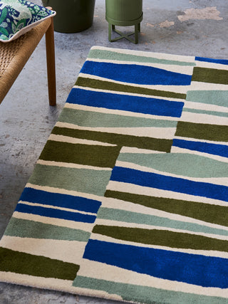 Brink and Campman Saku Olive Area Rug by Scion Room Image Feature