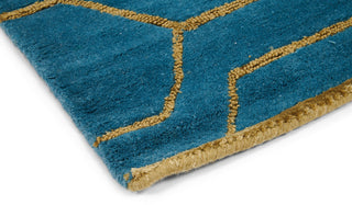 Brink and Campman Arris Teal Area Rug by Wedgwood Corner Image