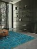 Brink and Campman Arris Teal Area Rug by Wedgwood Room Image Feature