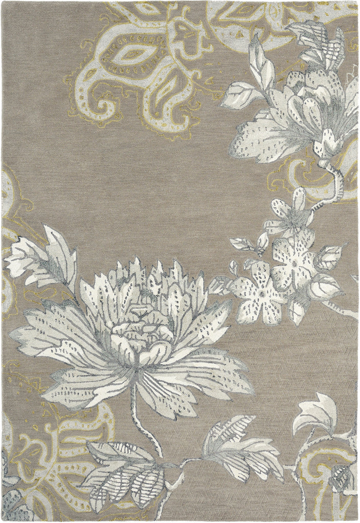Brink and Campman Fabled Floral Grey Area Rug by Wedgwood main image