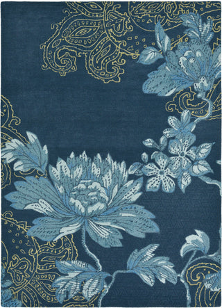 Brink and Campman Fabled Floral Navy Area Rug by Wedgwood main image