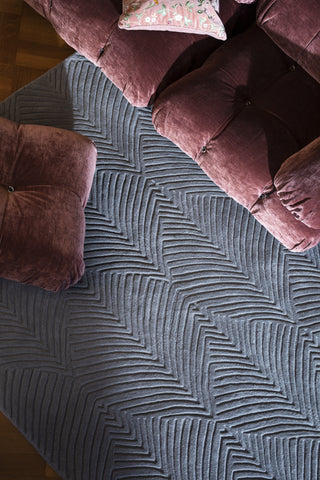 Brink and Campman Folia 20 Cool Grey Area Rug by Wedgwood Room Image Feature