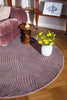 Brink and Campman Folia 20 Mink Area Rug by Wedgwood Round Room Image Feature