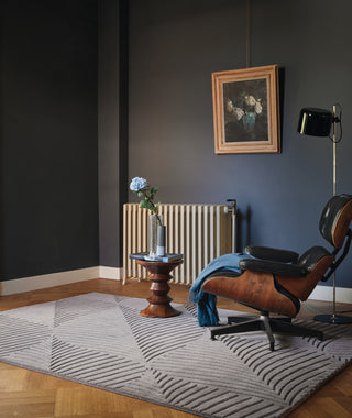 Brink and Campman Folia Grey Area Rug by Wedgwood Room Image Feature