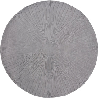 Brink and Campman Folia Grey Area Rug by Wedgwood Round Main Image