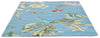 Brink and Campman Hummingbird Blue Area Rug by Wedgwood Angle Image