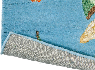 Brink and Campman Hummingbird Blue Area Rug by Wedgwood Fold Image