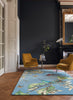 Brink and Campman Hummingbird Blue Area Rug by Wedgwood Room Image Feature