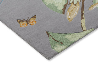 Brink and Campman Hummingbird Grey Area Rug by Wedgwood Corner Image