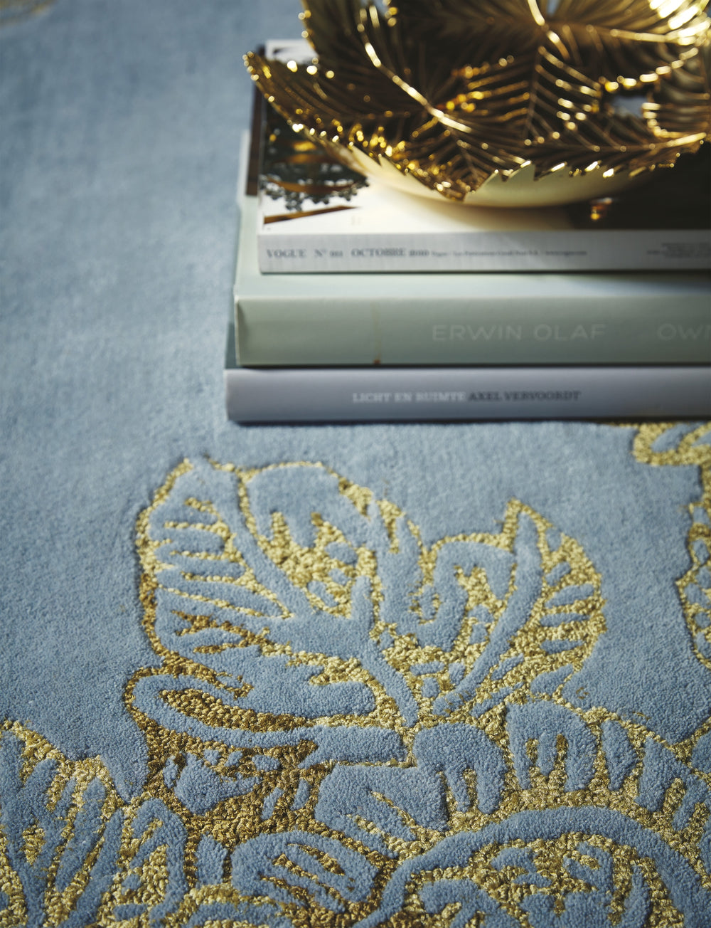 Brink and Campman Tonquin Blue Area Rug by Wedgwood Room Image Feature