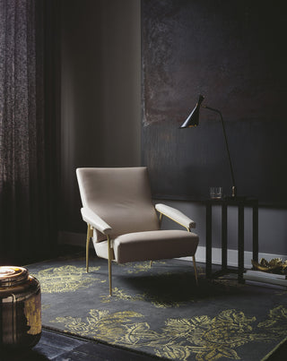 Brink and Campman Tonquin Charcoal Area Rug by Wedgwood Room Image Feature